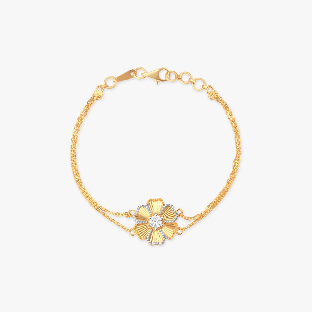 Petal Parade Gold Bracelet for Kids,,hi-res image number null