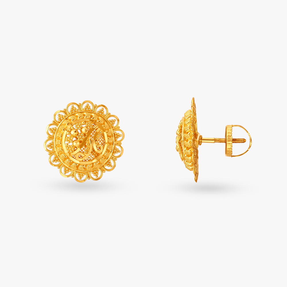 Debonair Gold Pendant and Earrings Set,,hi-res image number null