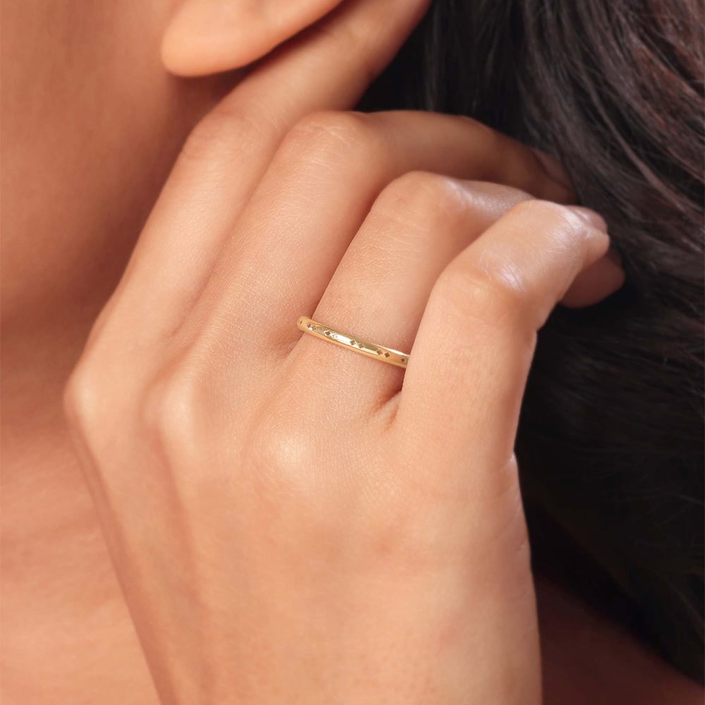 Starstruck Stack Gold Ring,,hi-res image number null