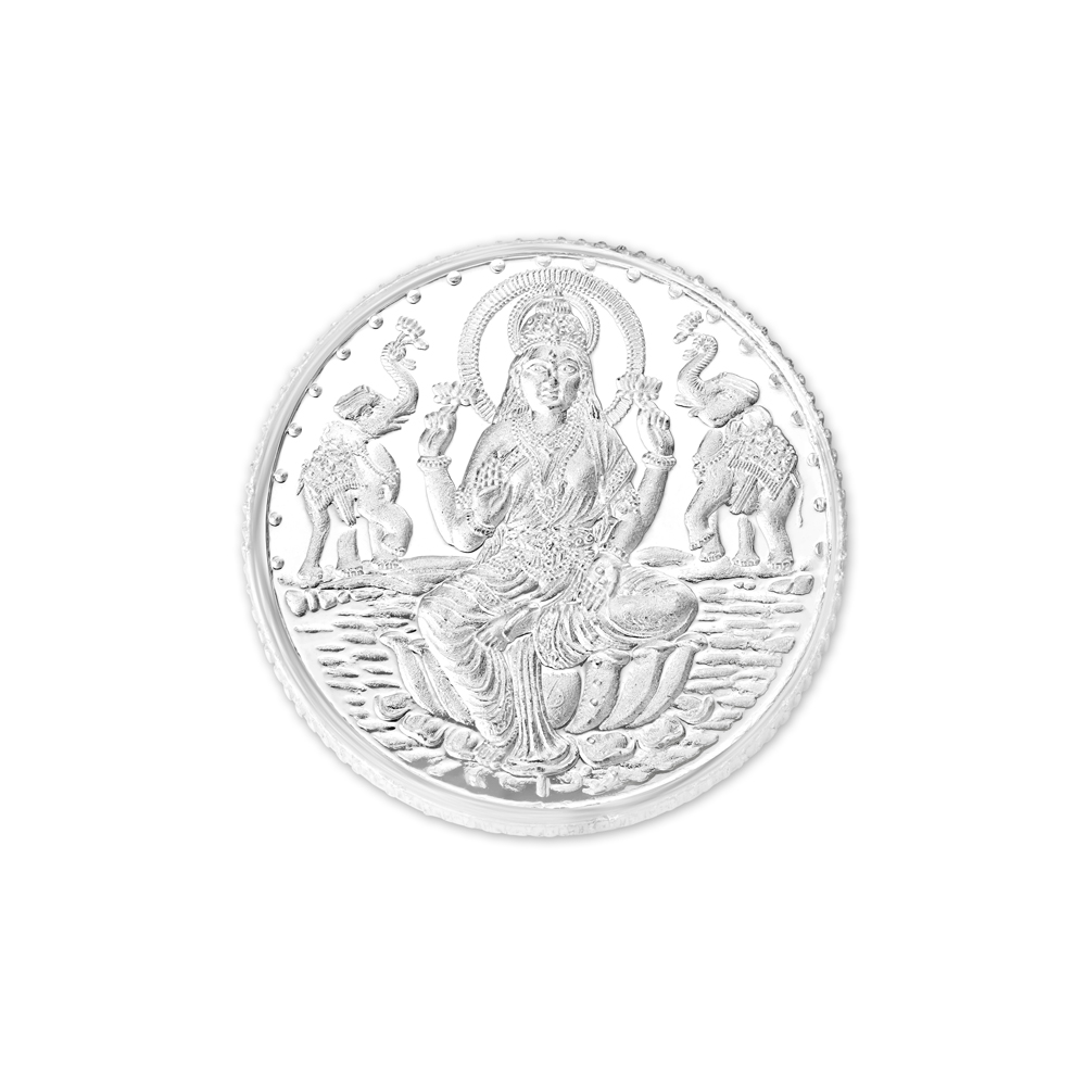 Sitting Laxmi 10 Gram 999 Purity Silver Coin,,hi-res image number null