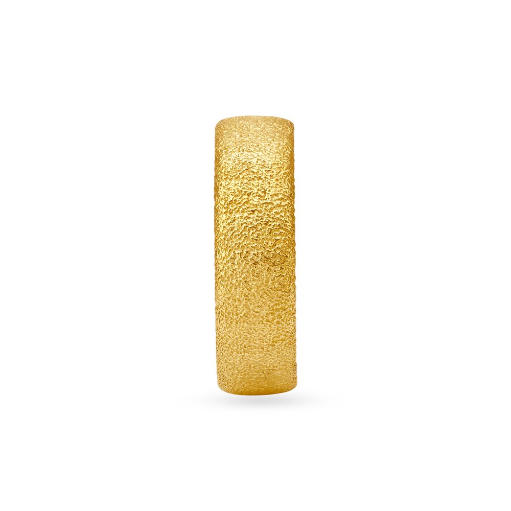 Charming Multifinish Gold Finger Ring for Men,,hi-res image number null