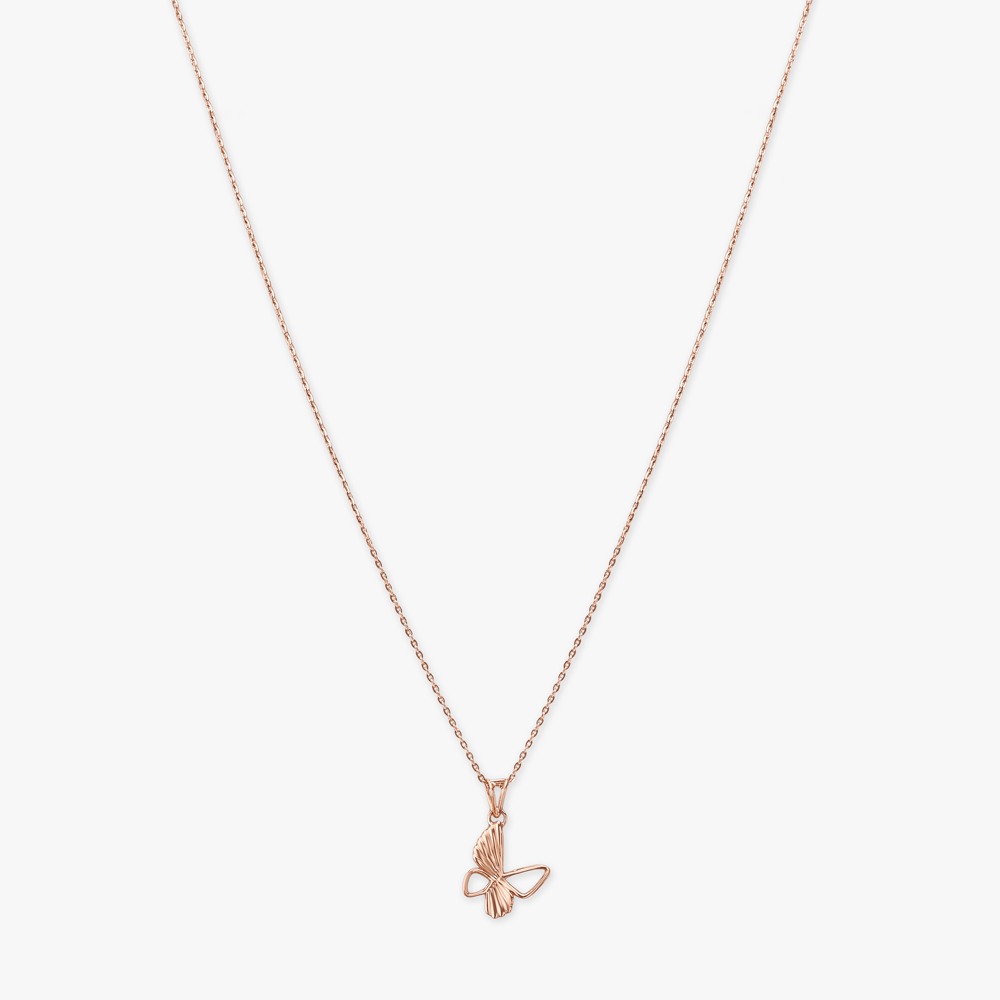 Whisper Wing Gold Pendant with Chain,,hi-res image number null