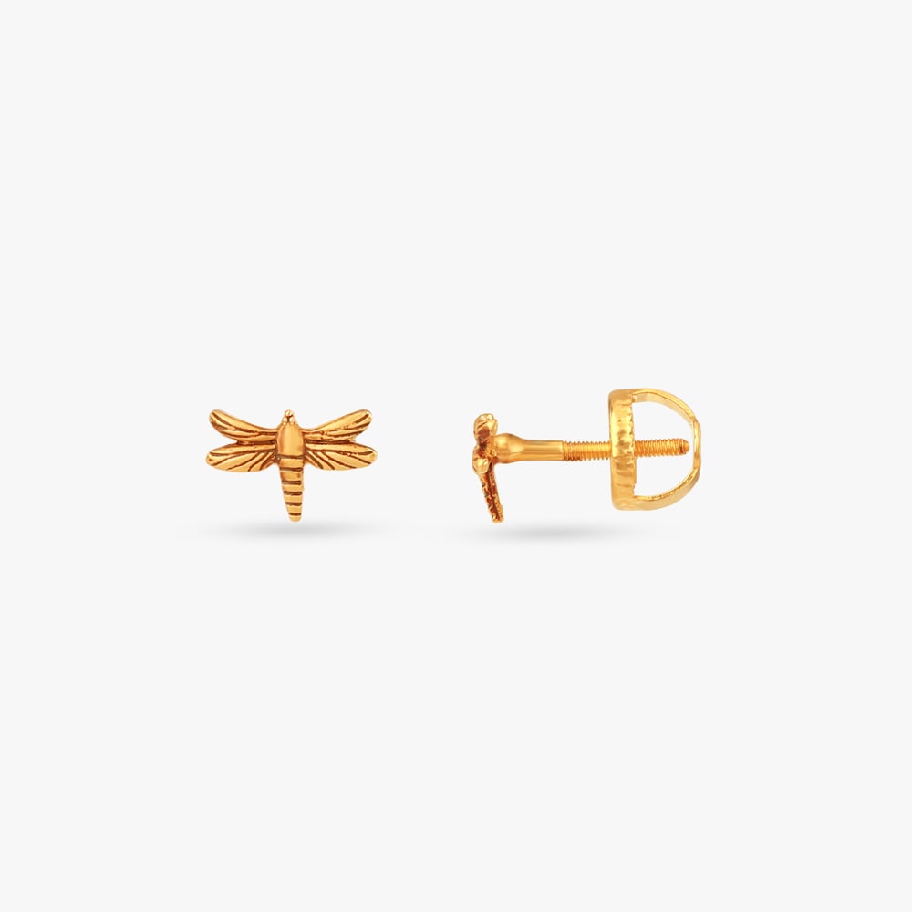 Winged Wonder Gold Pendant And Earrings Set,,hi-res image number null