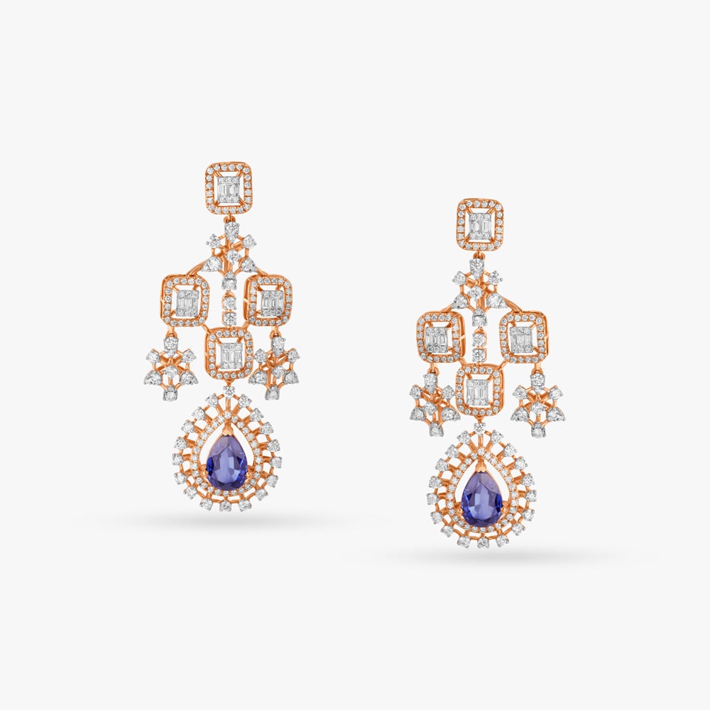 Lovely Gleam Diamond Necklace Set,,hi-res image number null