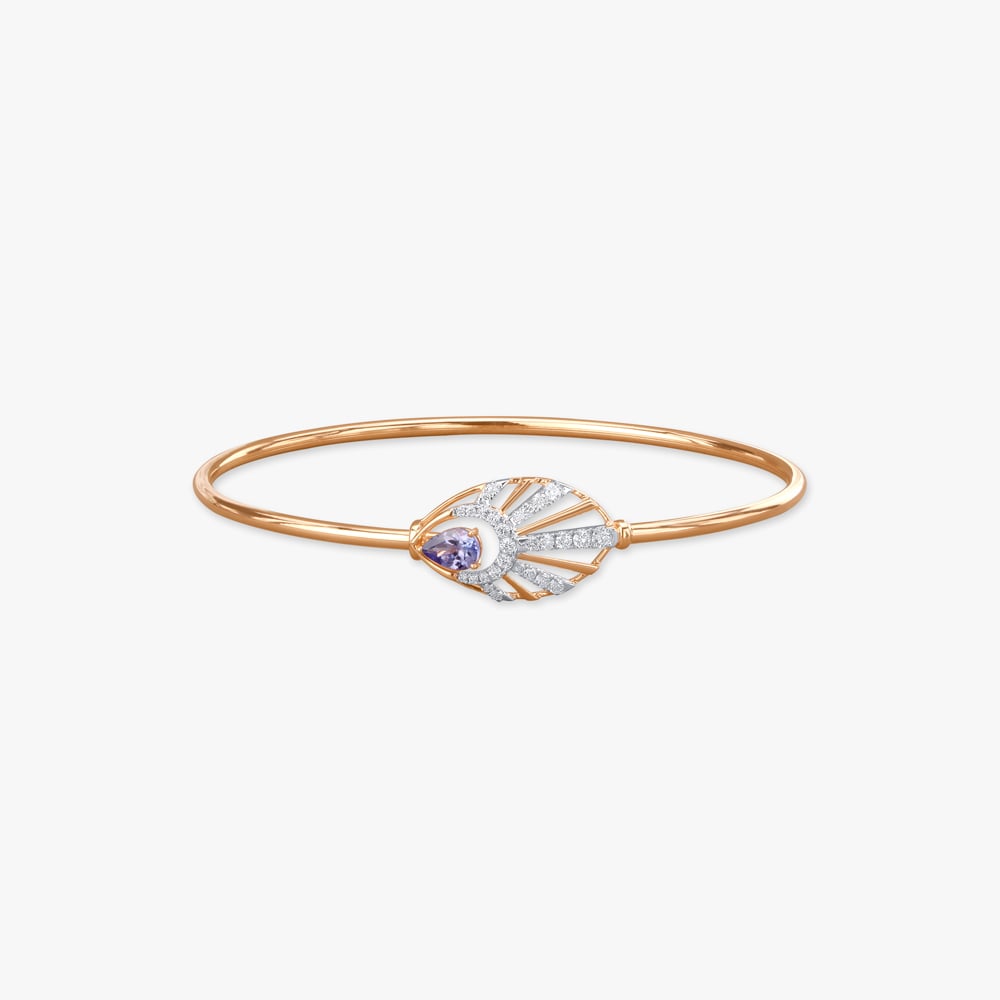 Glimmering Rays Diamond Bangle,,hi-res image number null