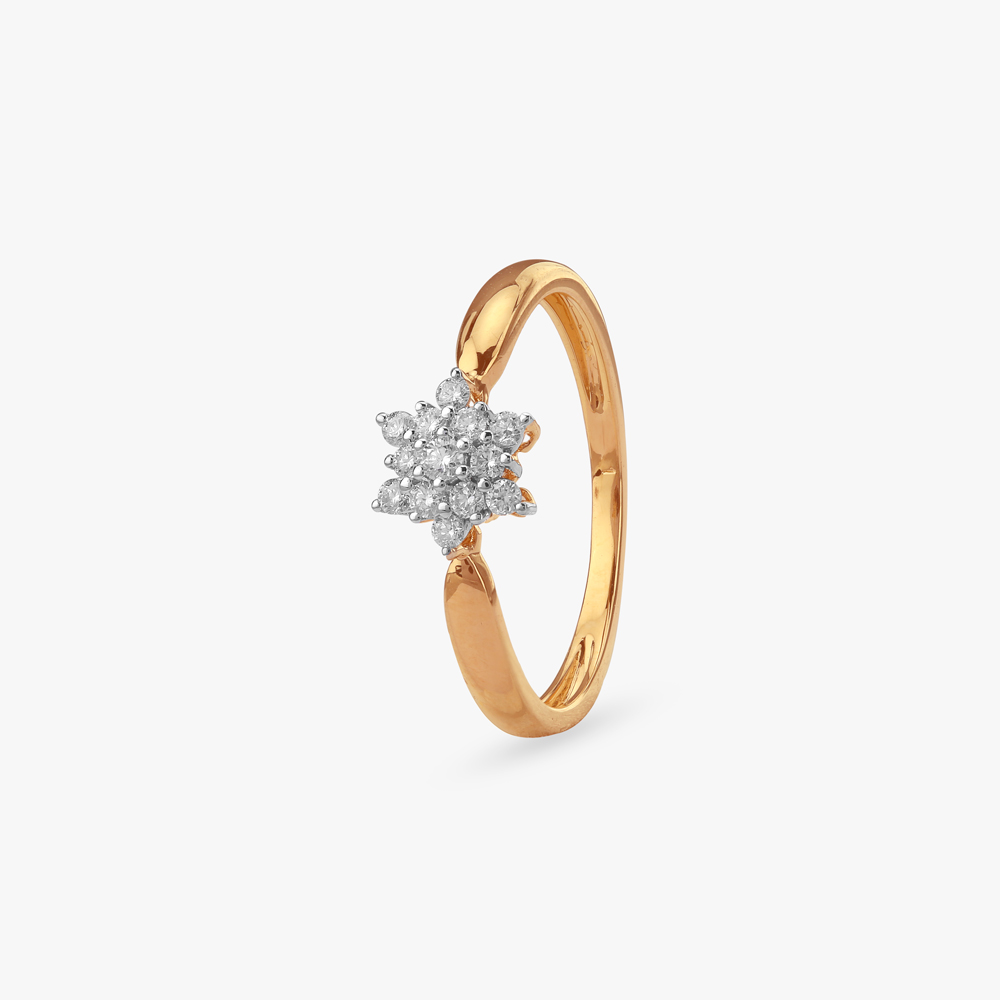 Floral Sparkle Diamond Ring,,hi-res image number null