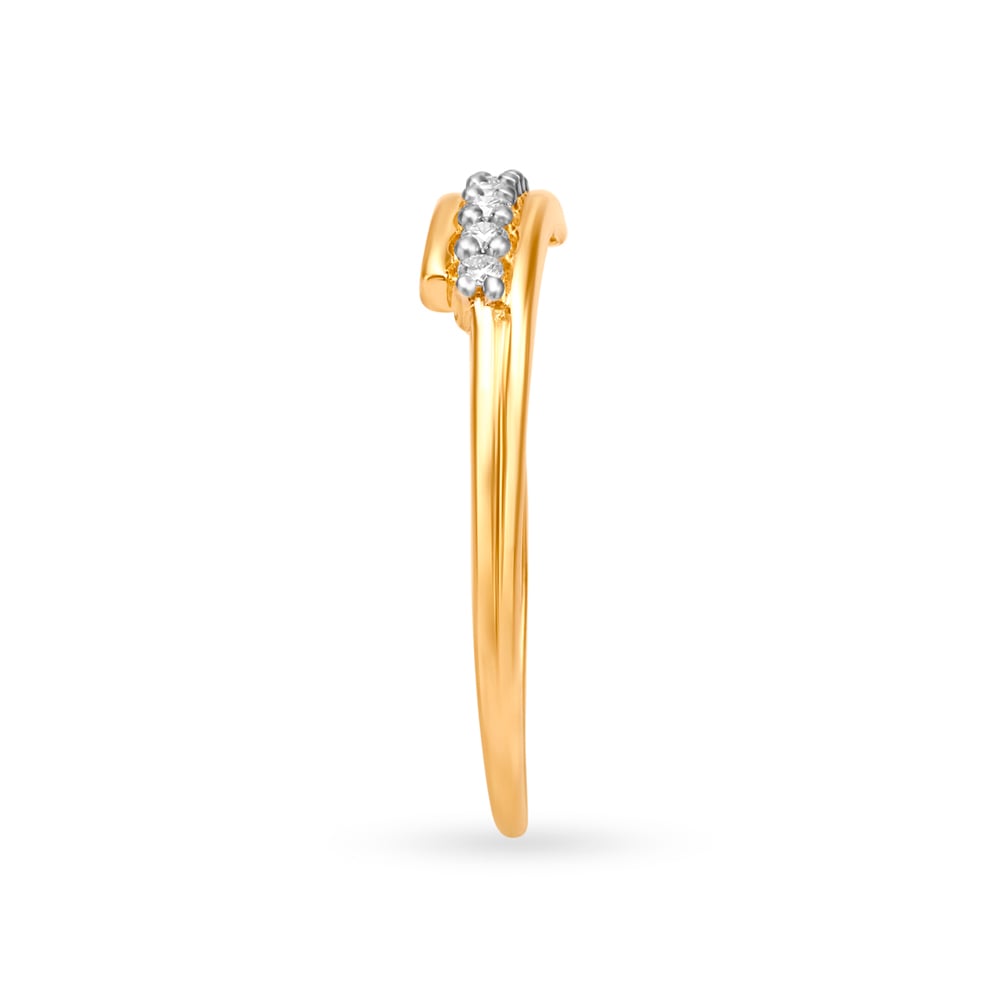 Sleek Arc Diamond Ring,,hi-res image number null
