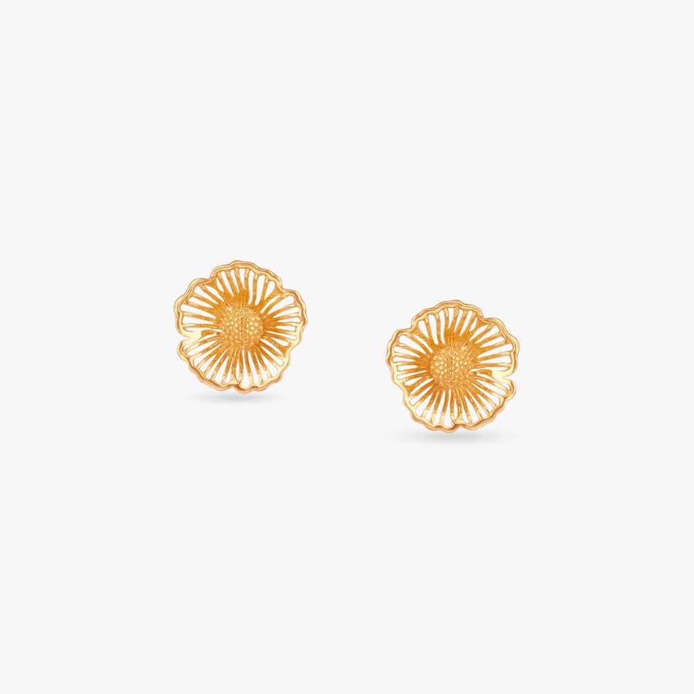 Fabulous Floral Gold Pendant and Earrings Set,,hi-res image number null