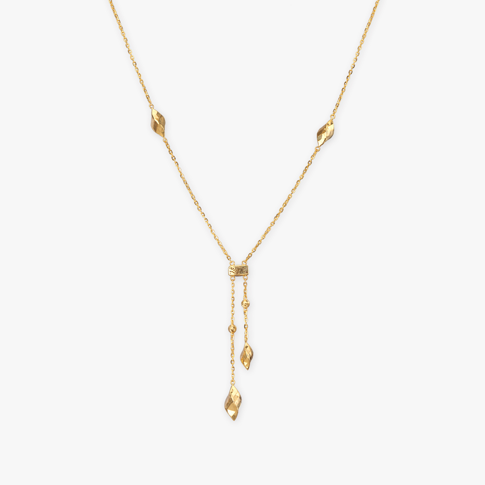 

Glam Twist Gold Necklace