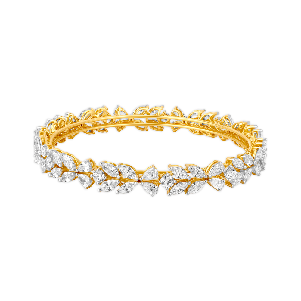 Dainty Butterfly Motif Diamond Bangle