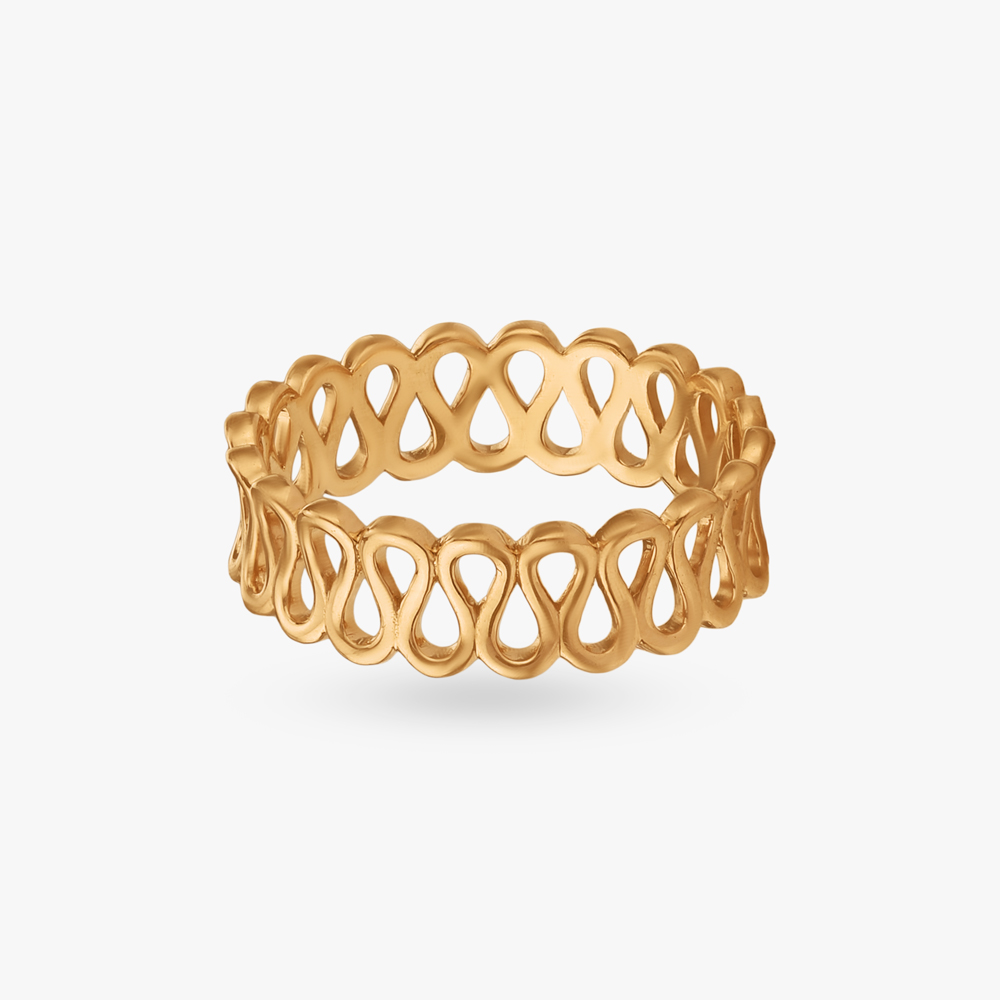 Endless Curve Gold Ring,,hi-res image number null
