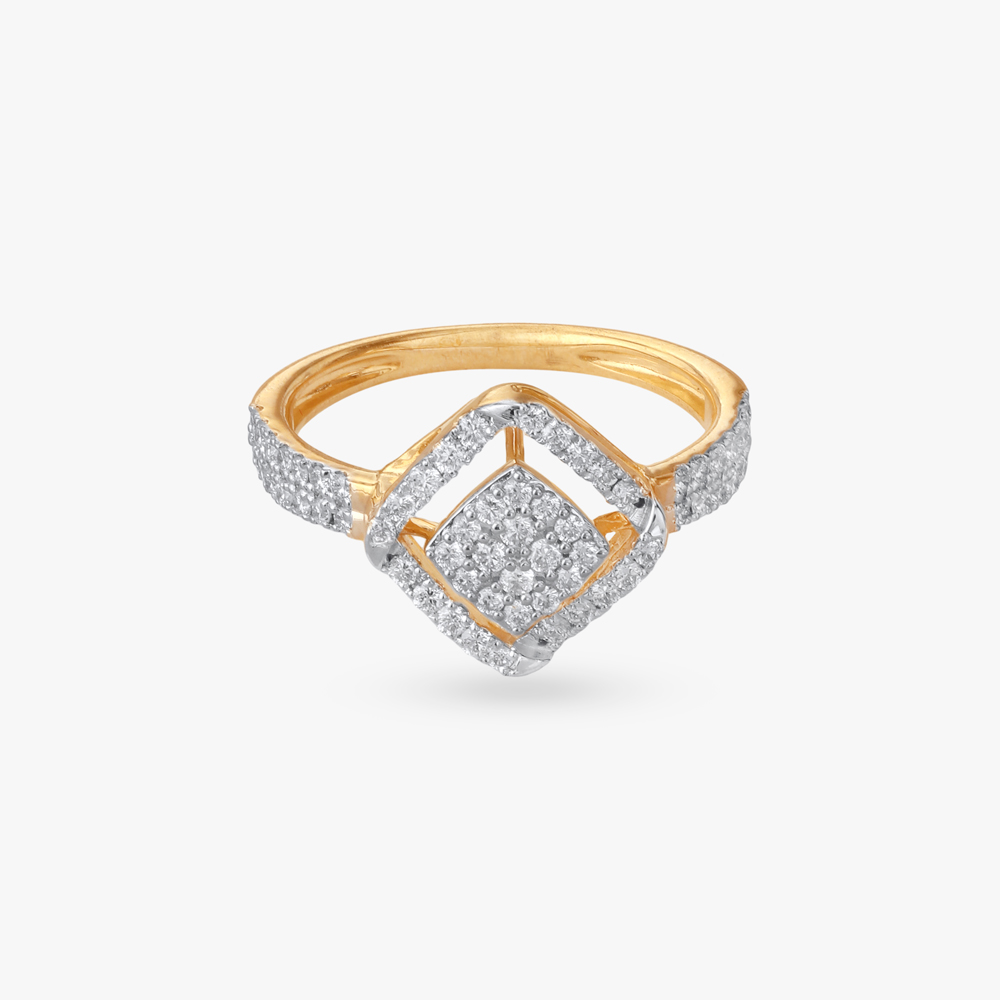 Radiant Rhombus Diamond Ring,,hi-res image number null