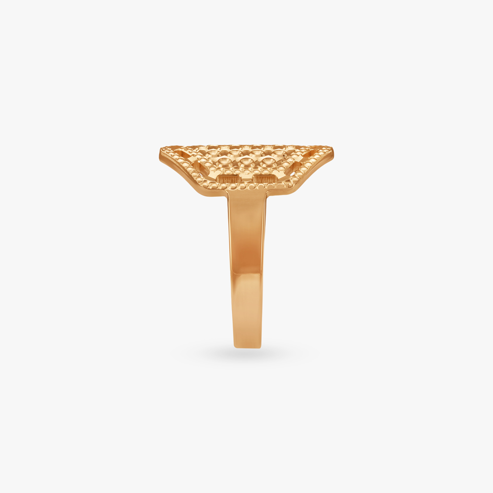 Embossed Grace Gold Ring,,hi-res image number null