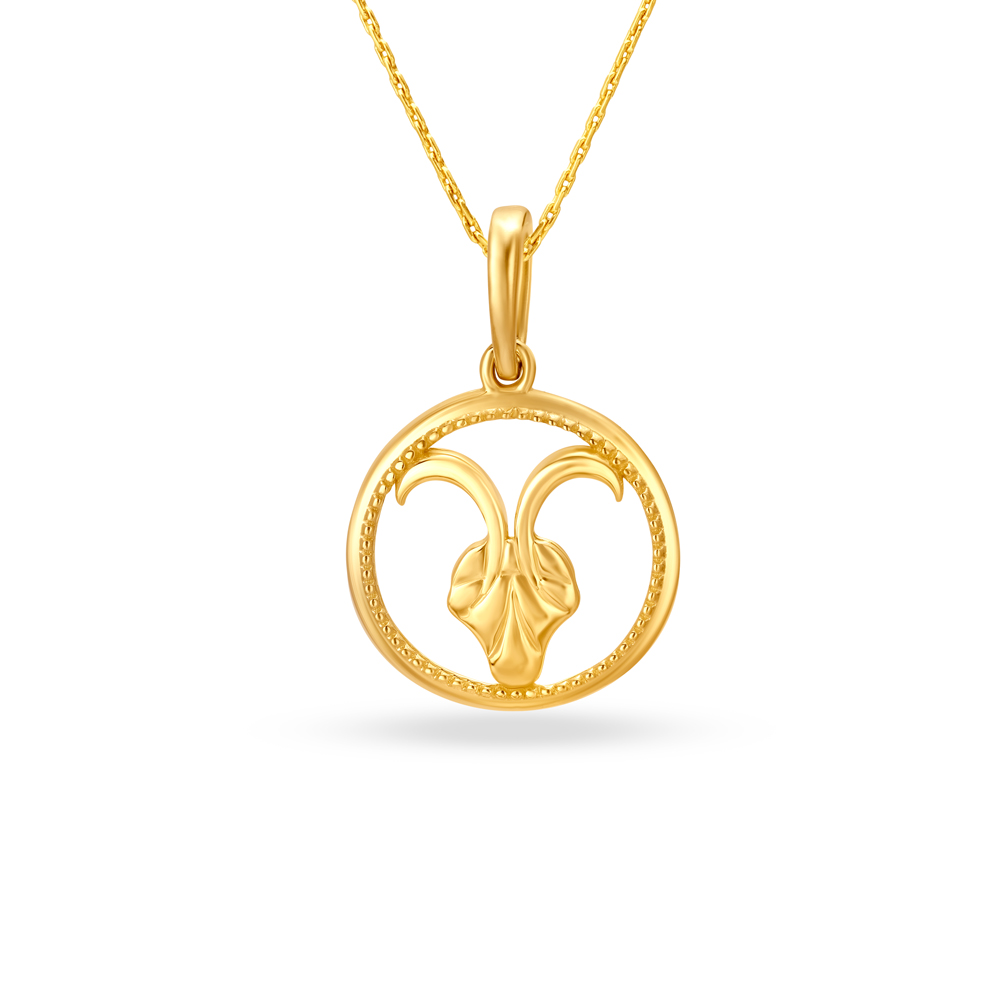 Capricorn gold pendant hotsell