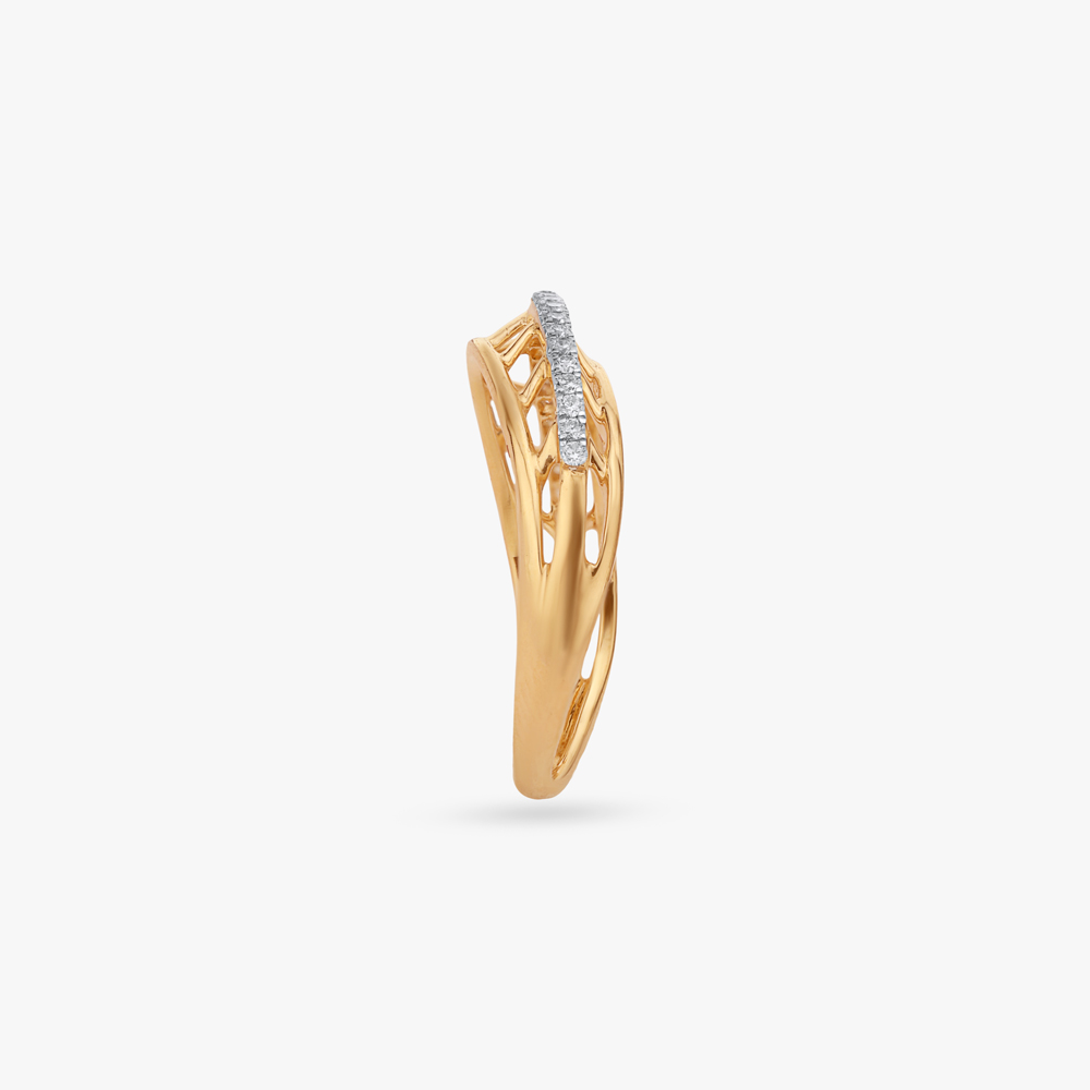 Twist Lattice Diamond Ring,,hi-res image number null