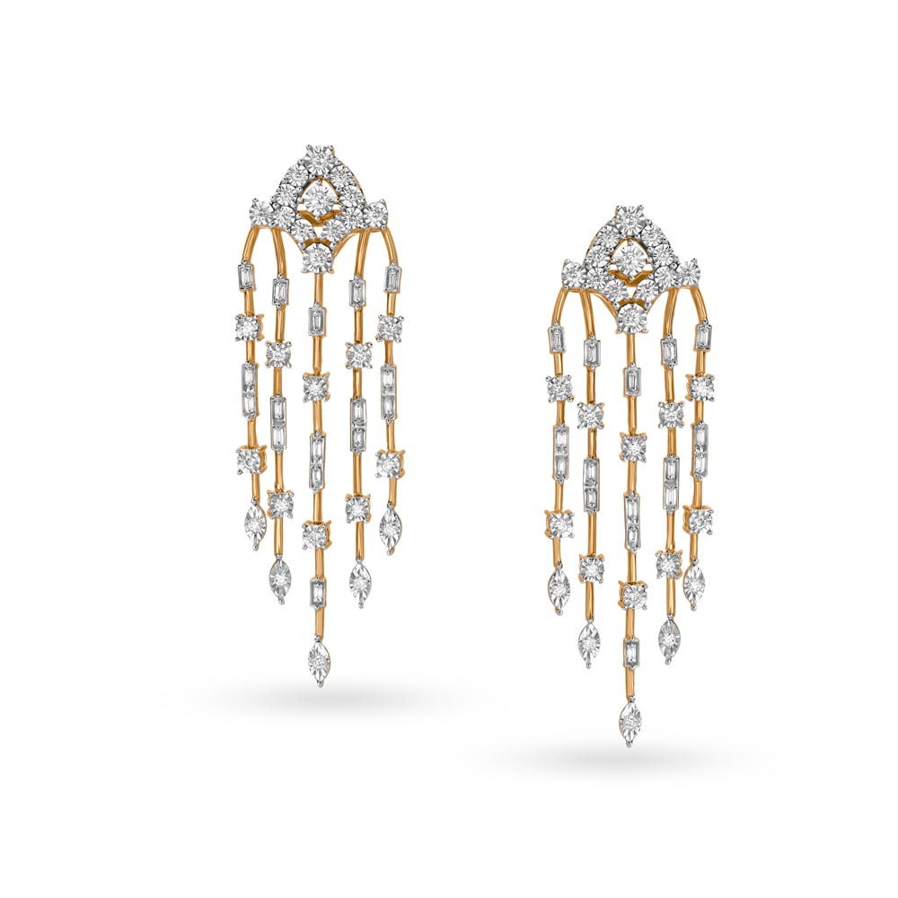 Heavenly Artistic Design Diamond Necklace Set