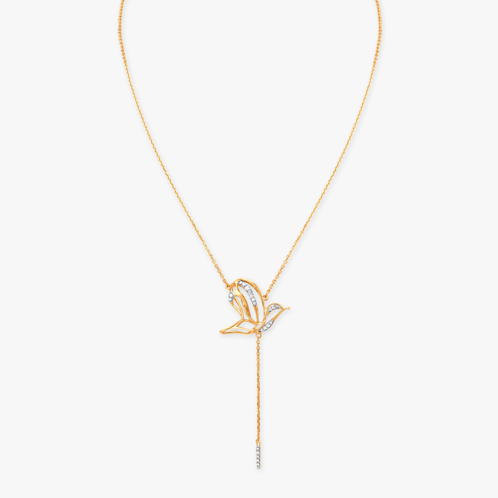 Gentle Flight Diamond Necklace,,hi-res image number null