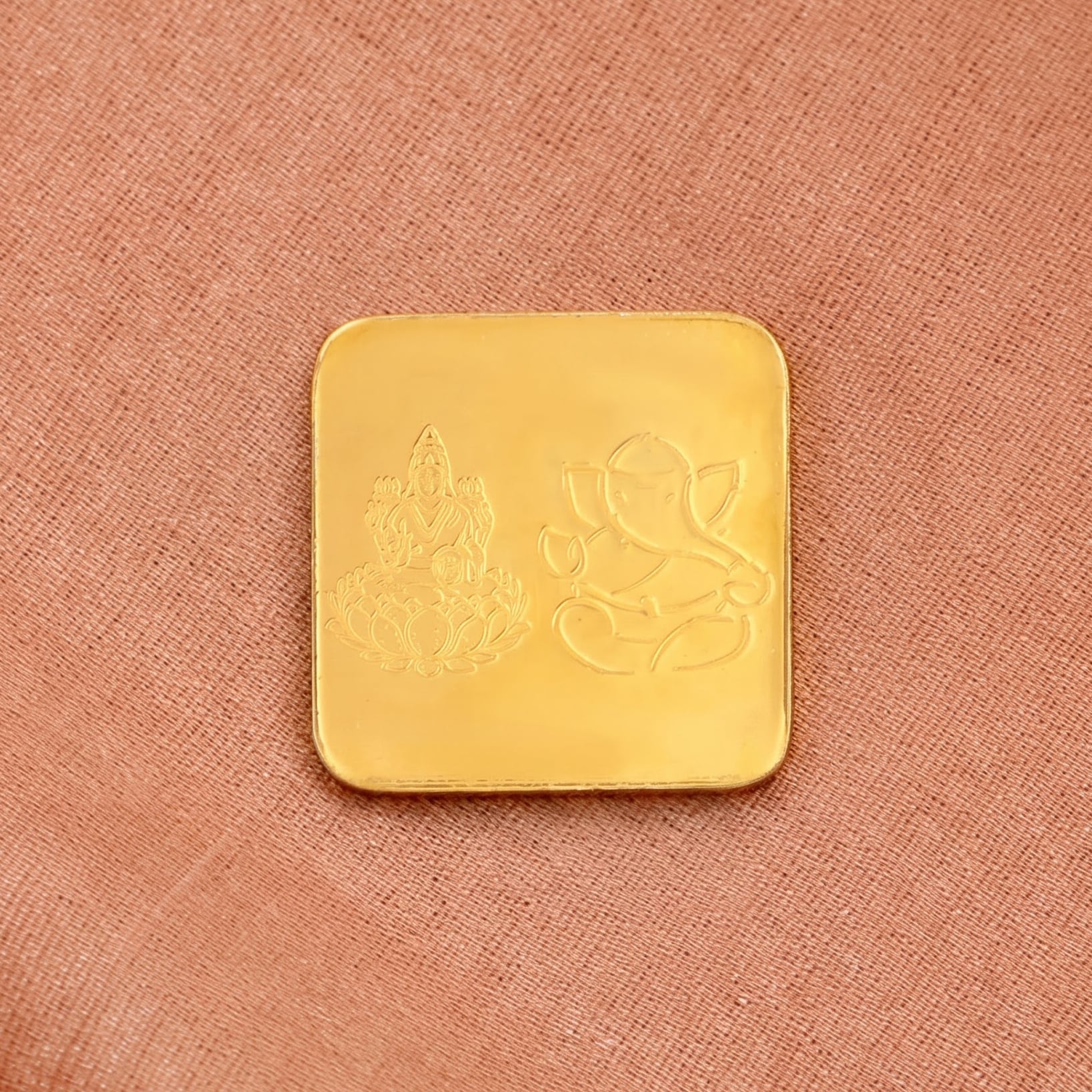 1 gram 24 Karat Gold Coin with Lakshmi Ganesha Motif,,hi-res image number null