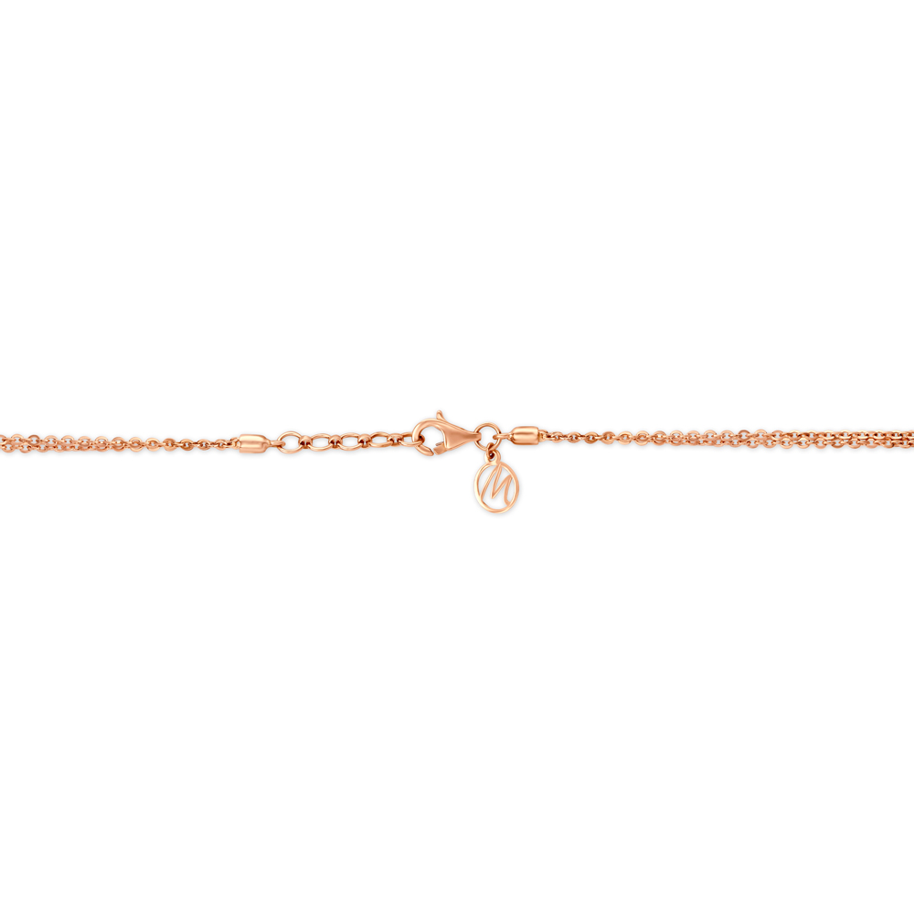 18KT Rose Gold Classy Dual Chain For Modish Perfection,,hi-res image number null