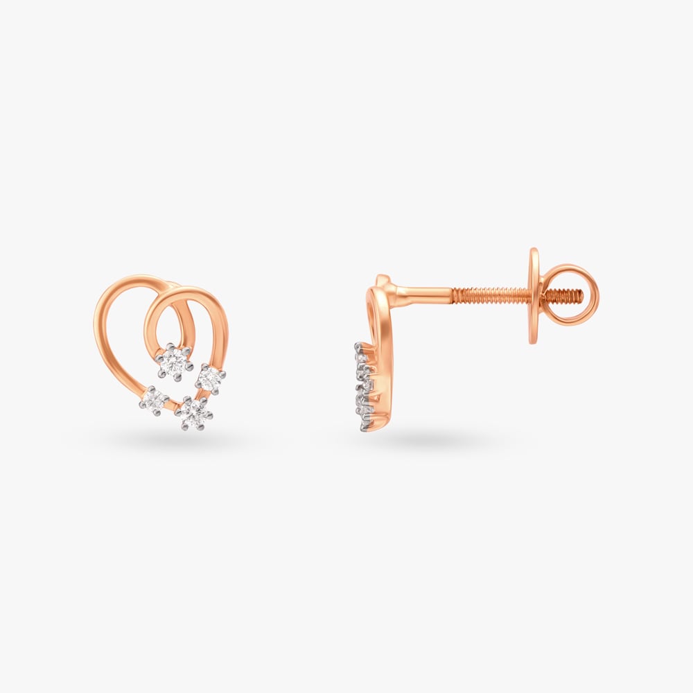 Radiant Diamond Stud Earrings,,hi-res image number null