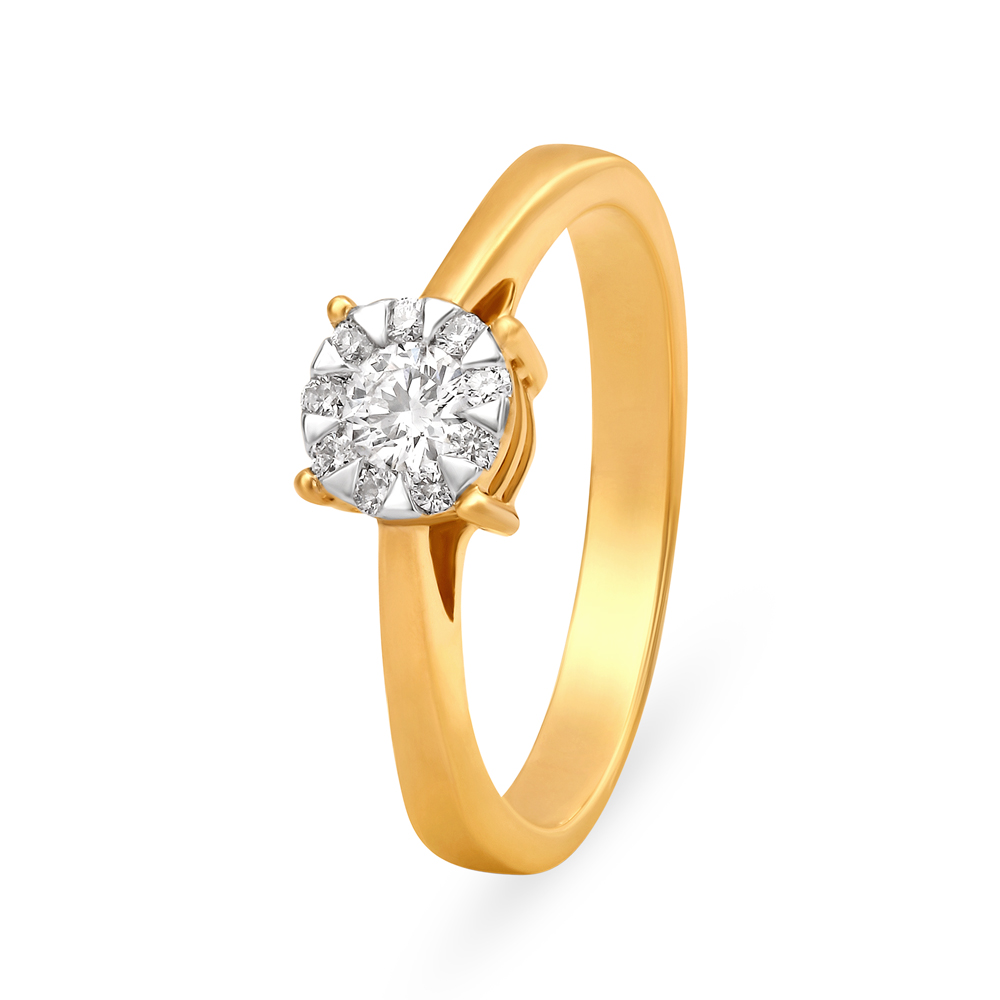 Iconic 18 Karat Gold And Diamond Finger Ring,,hi-res image number null