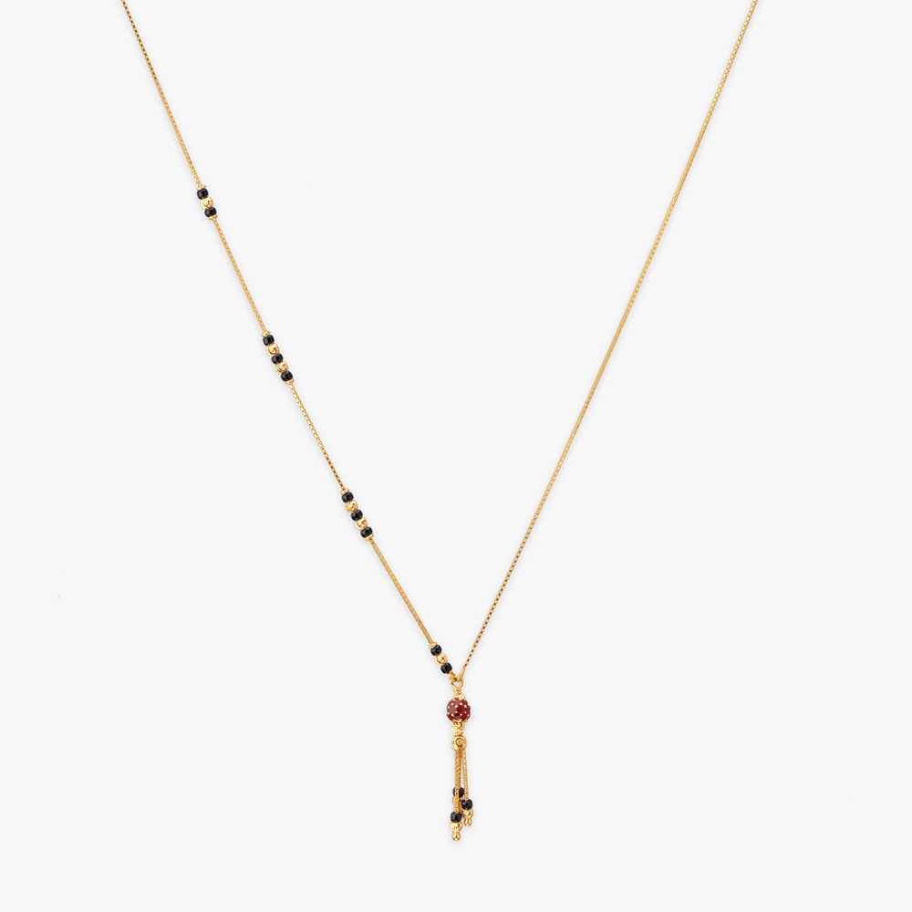 Scarlet Flow Gold Mangalsutra,,hi-res image number null