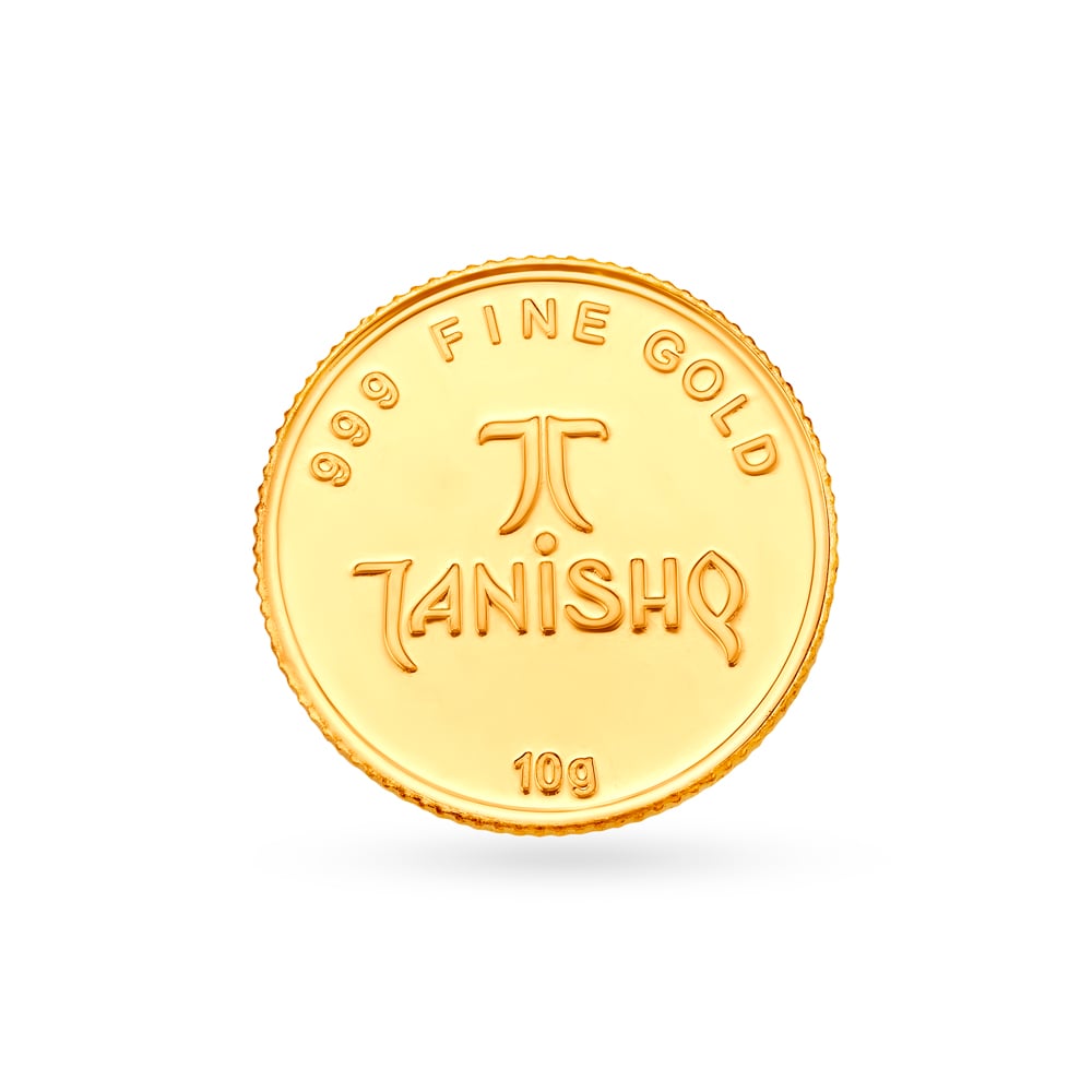 10 gram 24 Karat Gold Coin with Lakshmi Motif,,hi-res image number null