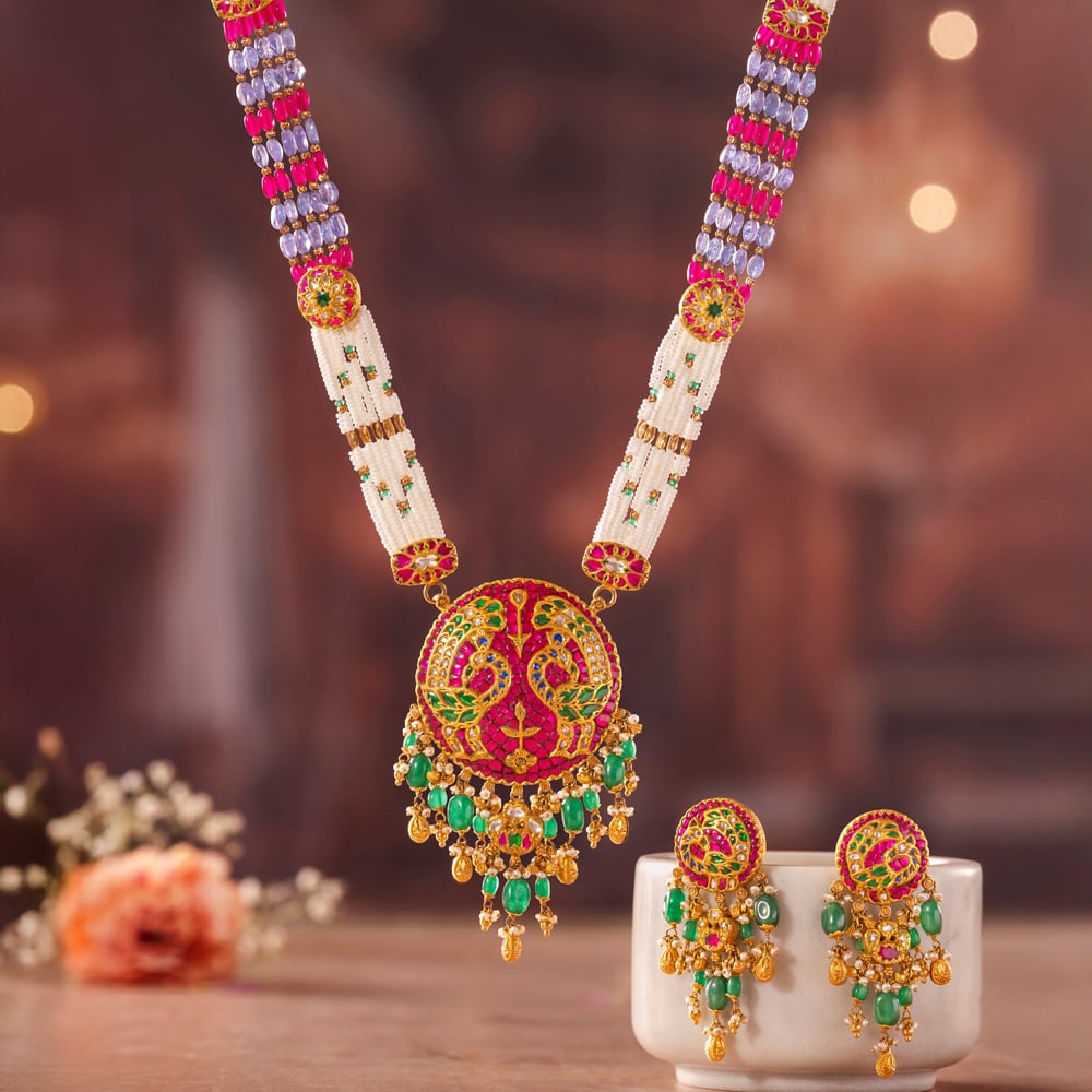 Shaahi Splendour Gold Necklace set,,hi-res image number null