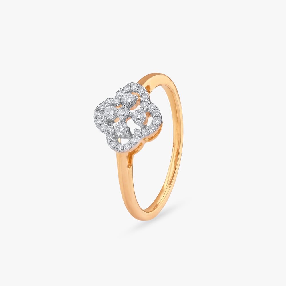 Quatrefoil Love Diamond Ring,,hi-res image number null