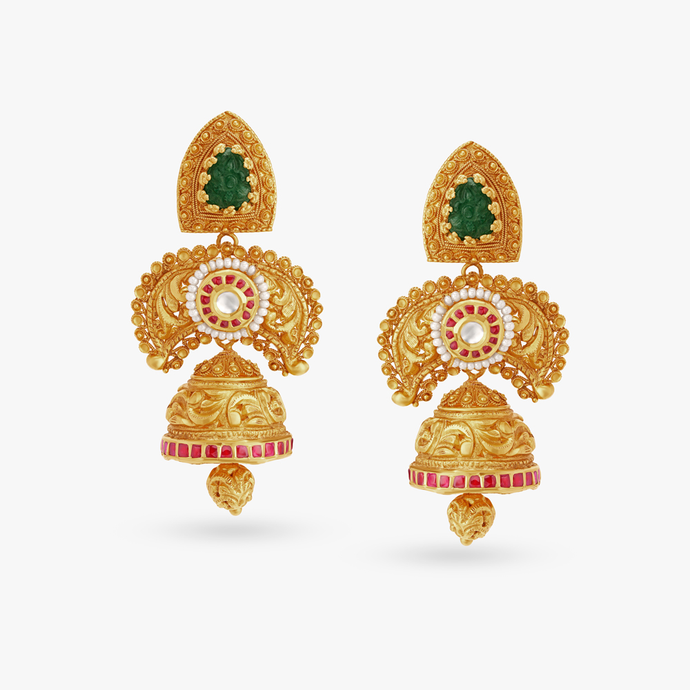 Remarkably Grandiose Necklace Set with Elaborate Haram,,hi-res image number null