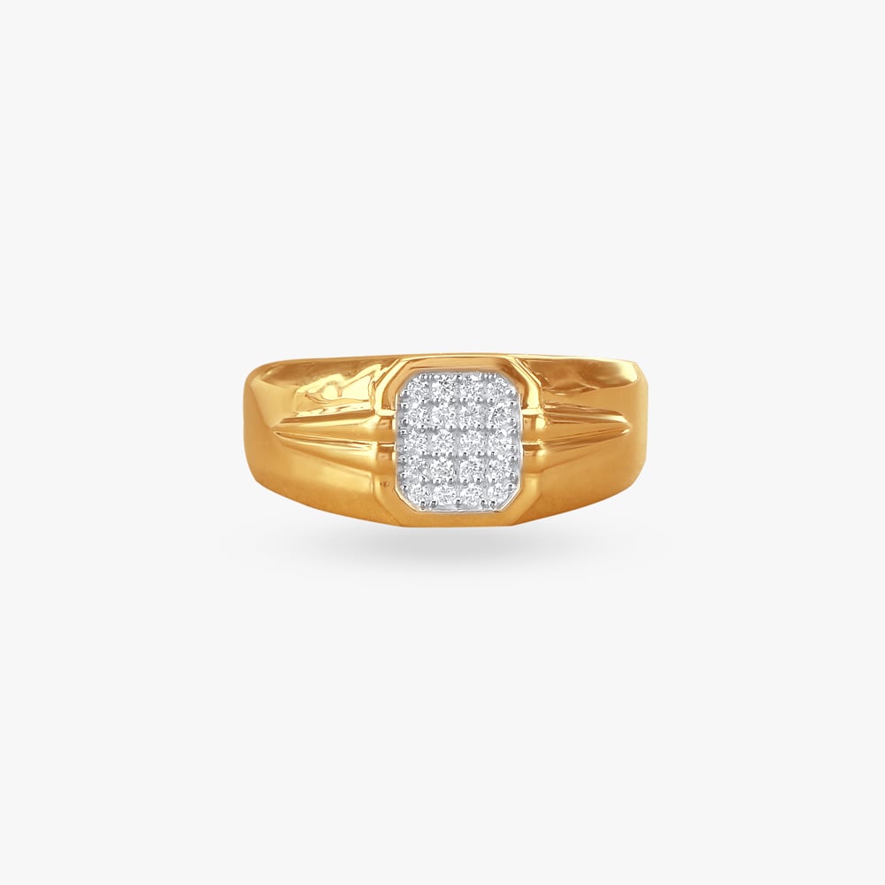 Bold Sophistication Diamond Finger Ring for Men,,hi-res image number null