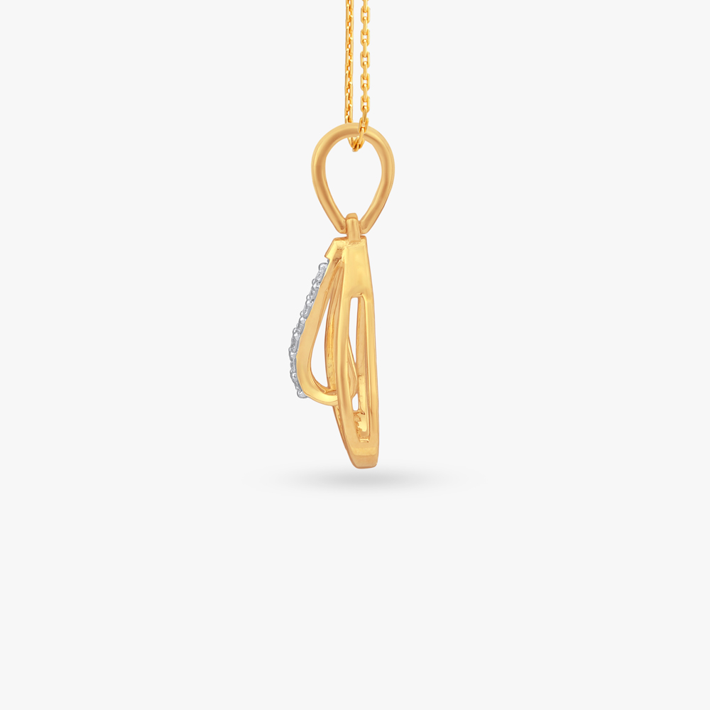 Ripple Loop Diamond Pendant,,hi-res image number null