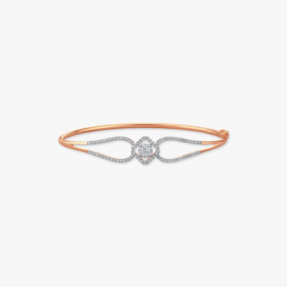 

Whisper Twist Diamond Bangle