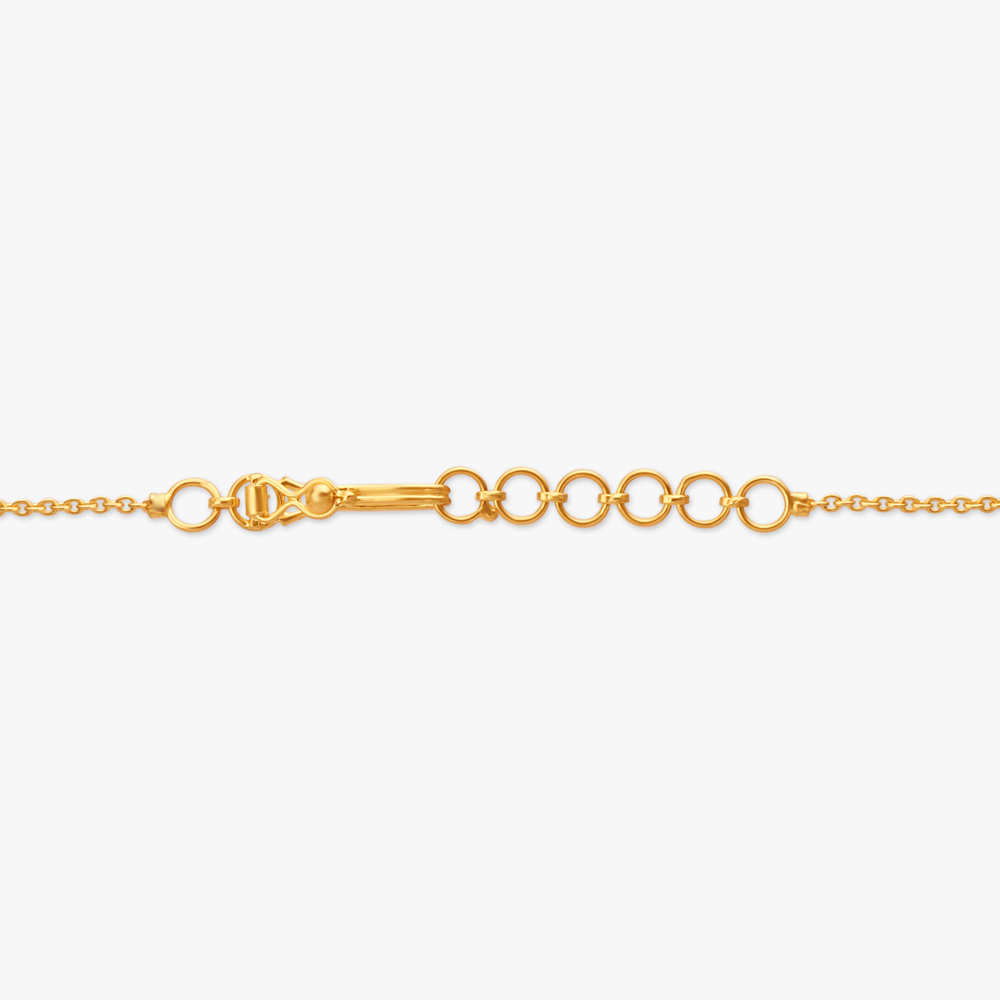 Blooming Bliss Gold Pendant with Chain and Earrings Set,,hi-res image number null