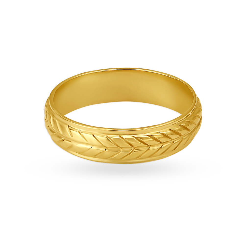 Alluring 22 Karat Yellow Gold Braided Finger Ring,,hi-res image number null
