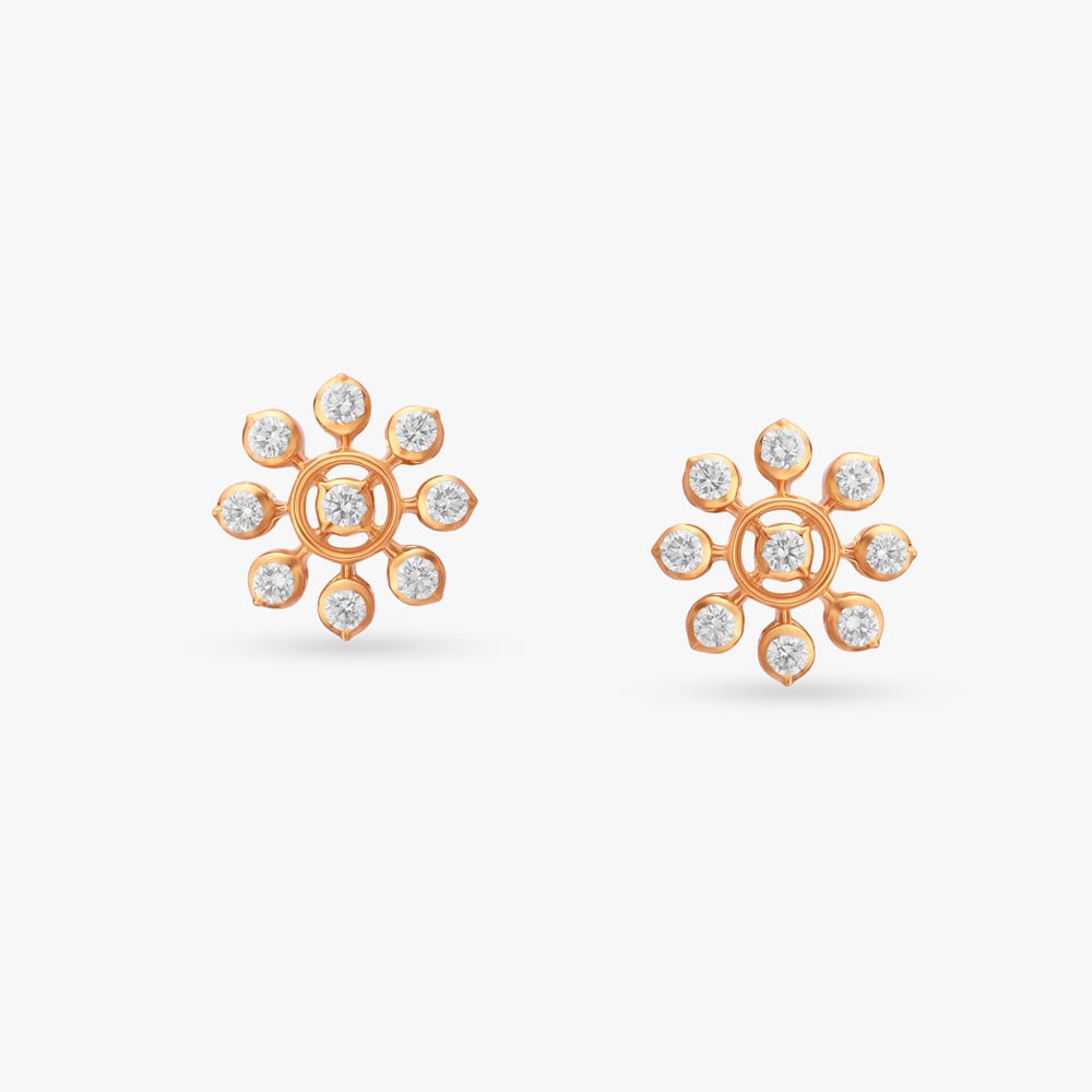 

Graceful Diamond Stud Earrings