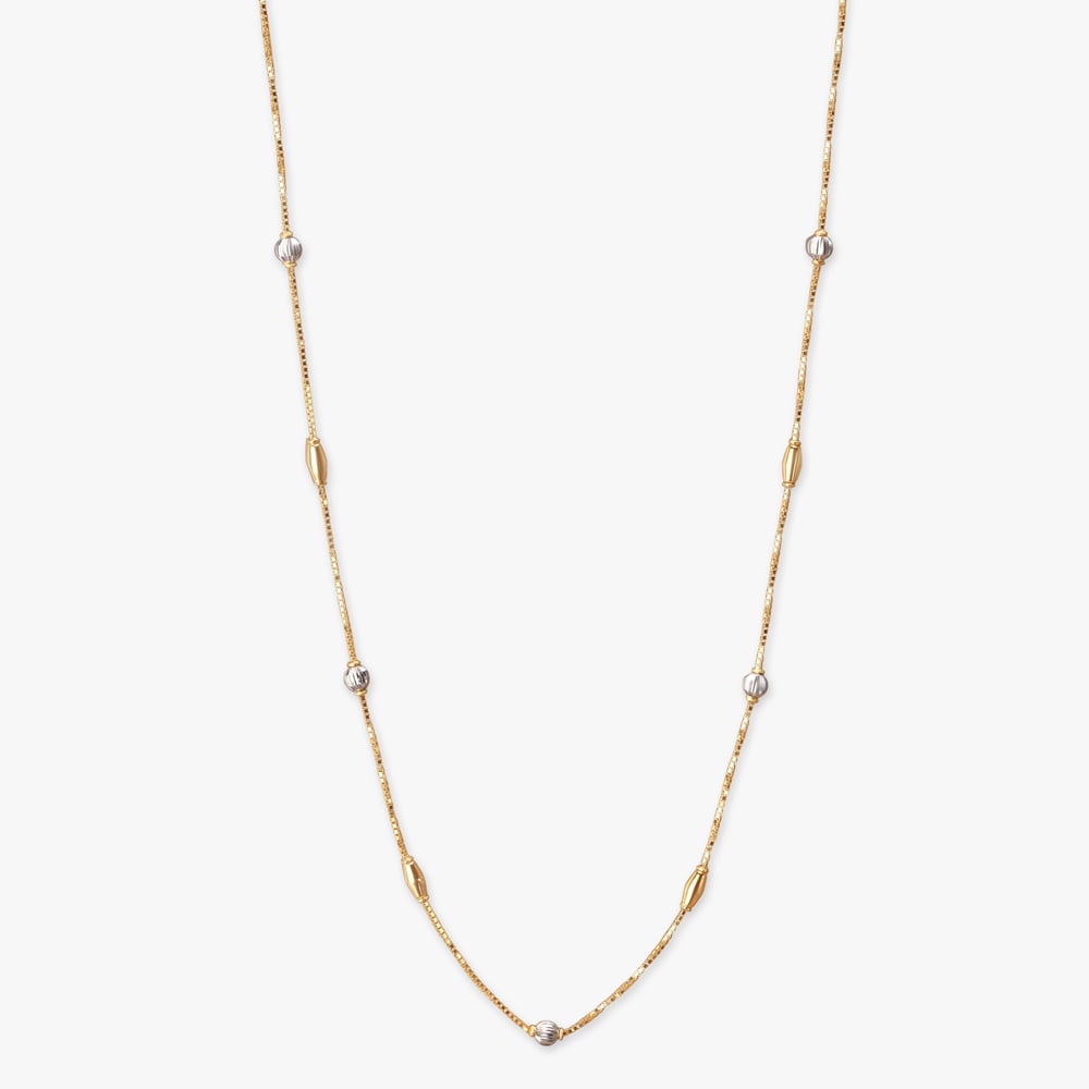 Starlit Bead Gold Chain,,hi-res image number null