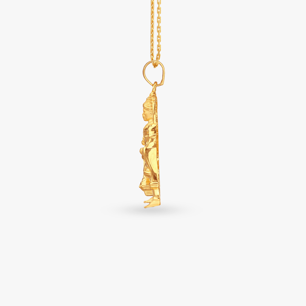 Veer Hanuman Gold Pendant,,hi-res image number null