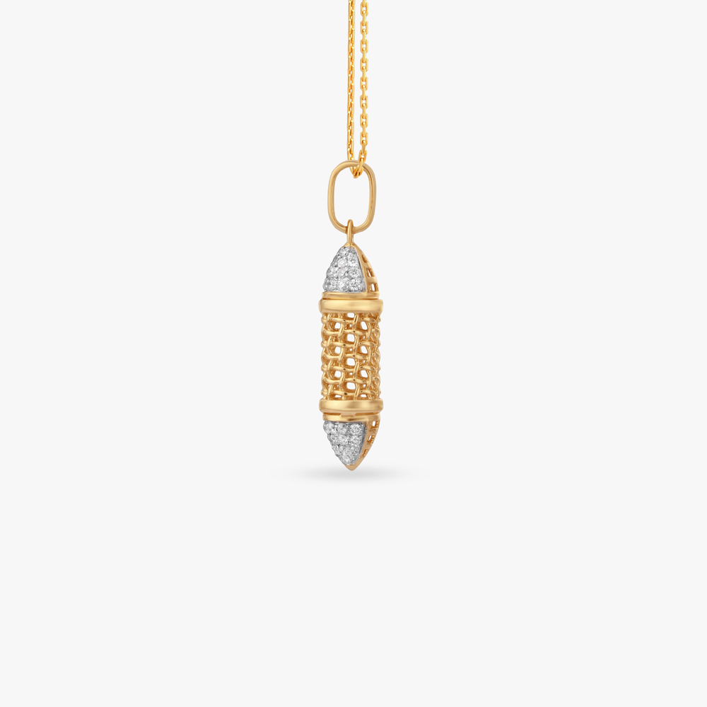Cylindric Majesty Diamond Pendant For Men,,hi-res image number null