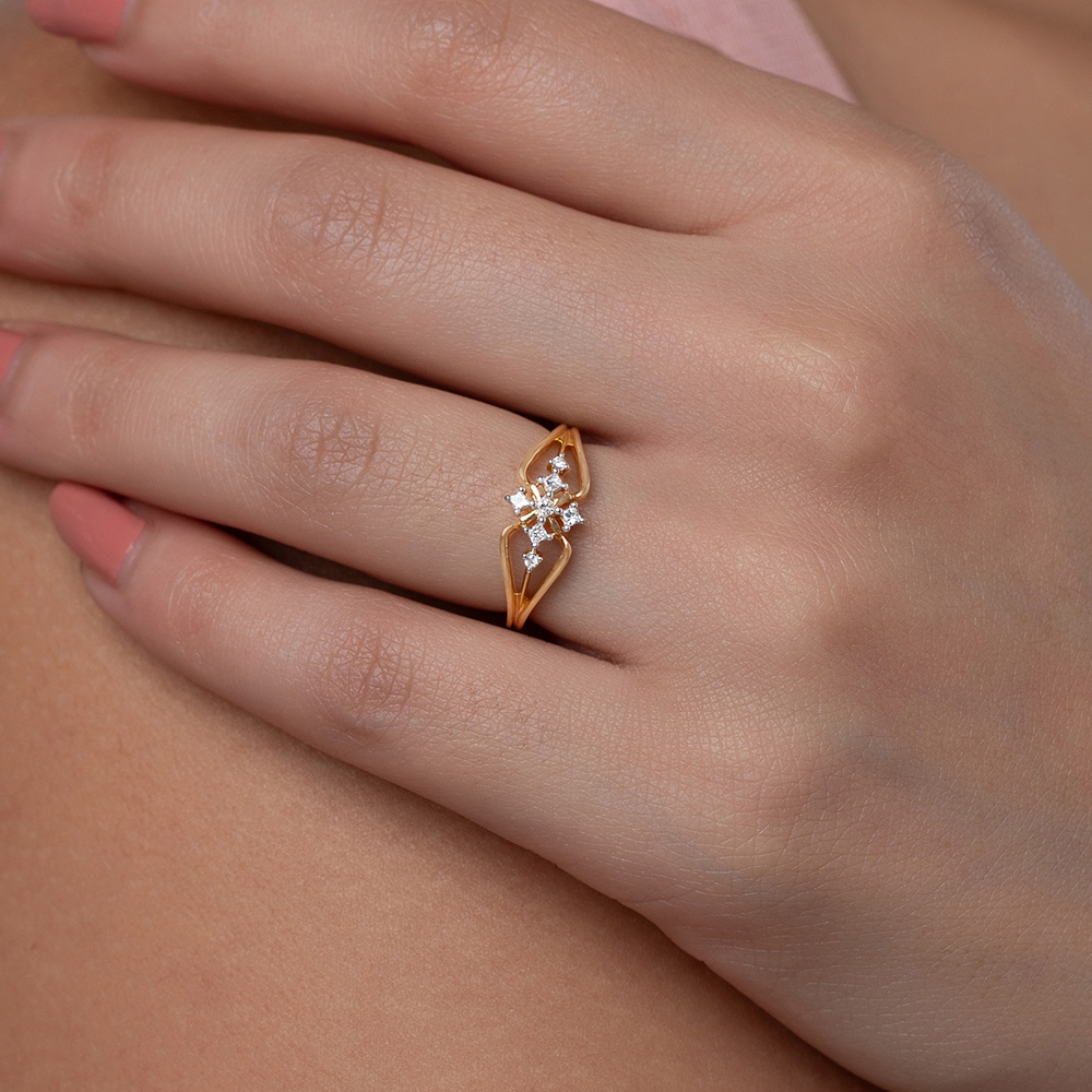 Dazzling Blend Gold & Diamond Ring,,hi-res image number null