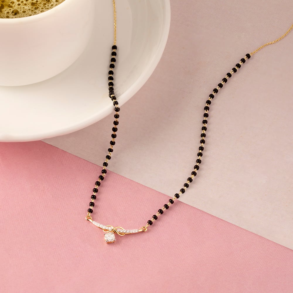 Infinite Elegance Gold and Diamond Mangalsutra,,hi-res image number null