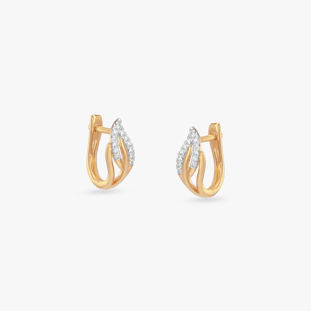 Luminous Flicker Diamond Hoop Earrings,,hi-res image number null