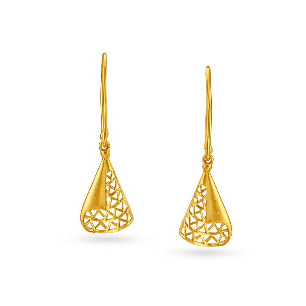 Enchanting Dual Tone Hoop Earrings,,hi-res image number null