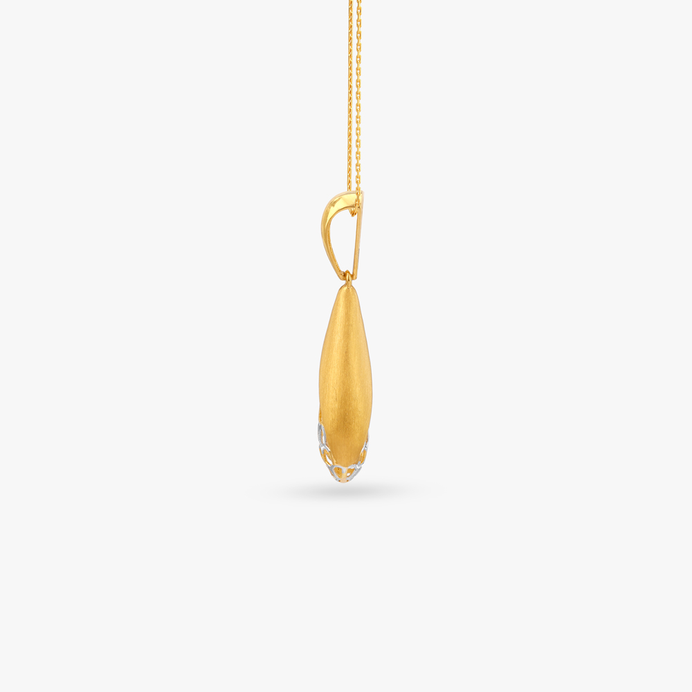 Bloom Honeycomb Gold Pendant and Earrings Set,,hi-res image number null