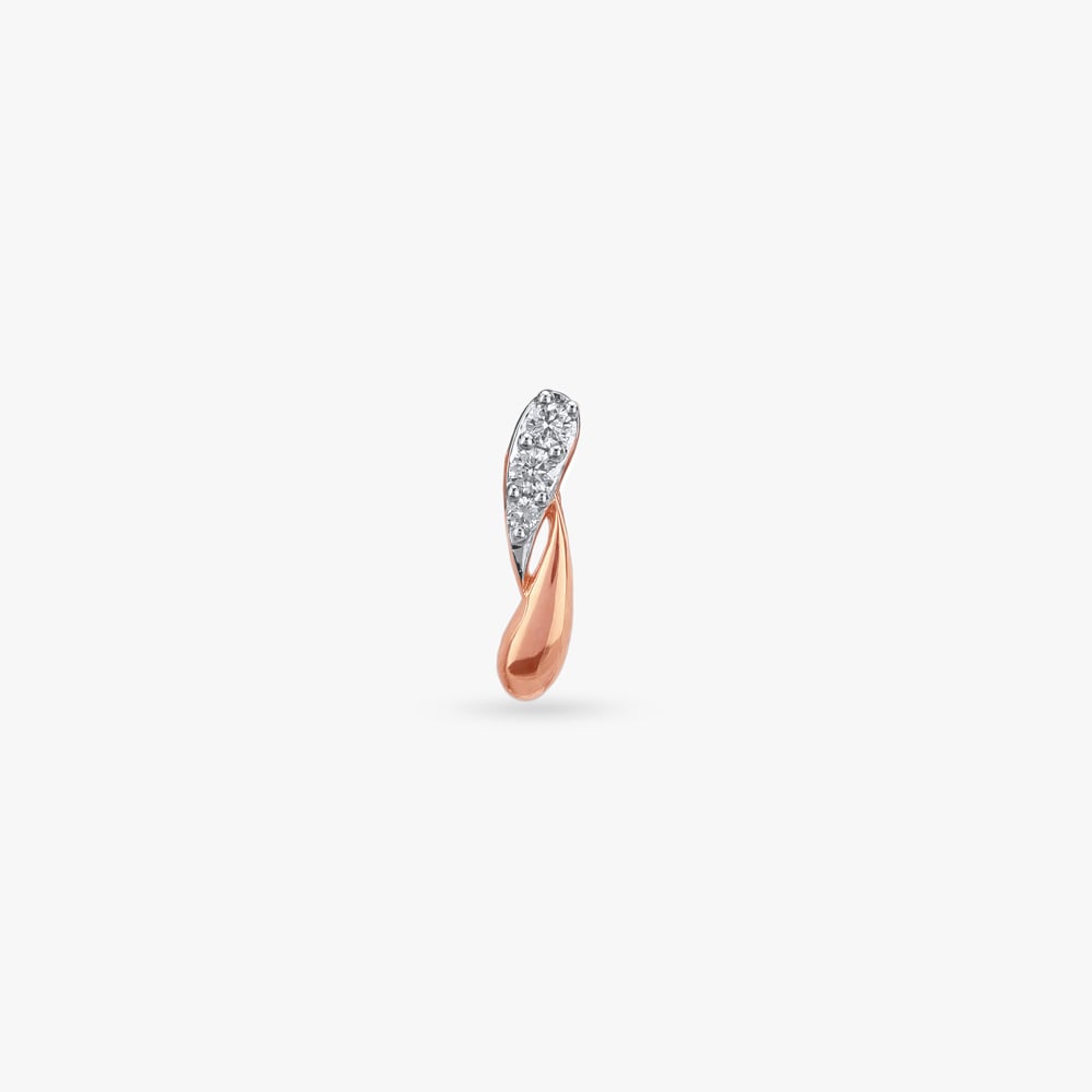 Sleek Sparkle Diamond Nose Pin,,hi-res image number null