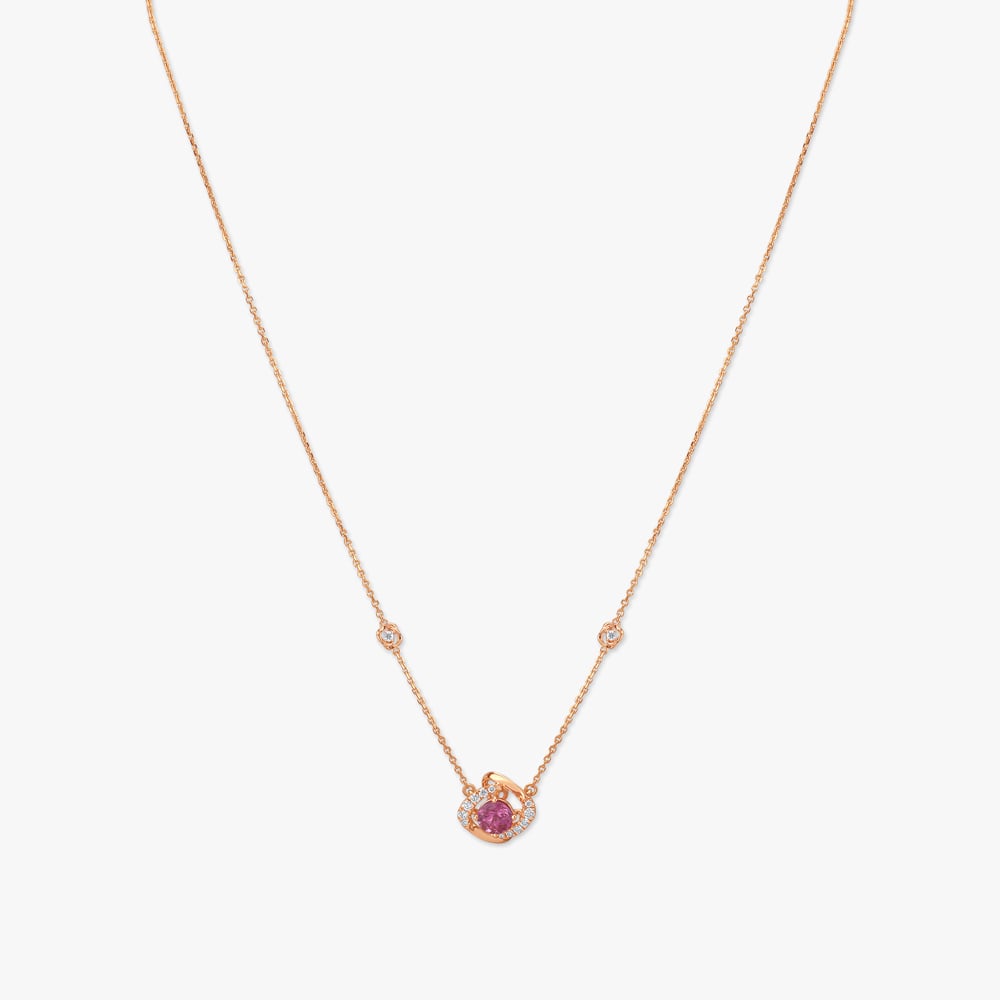 

Pink Serenade Diamond Necklace Set