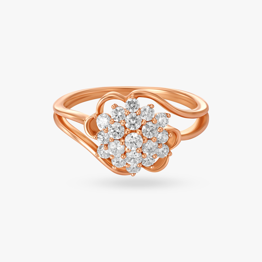 Floral Fantasy Diamond Finger Ring,,hi-res image number null
