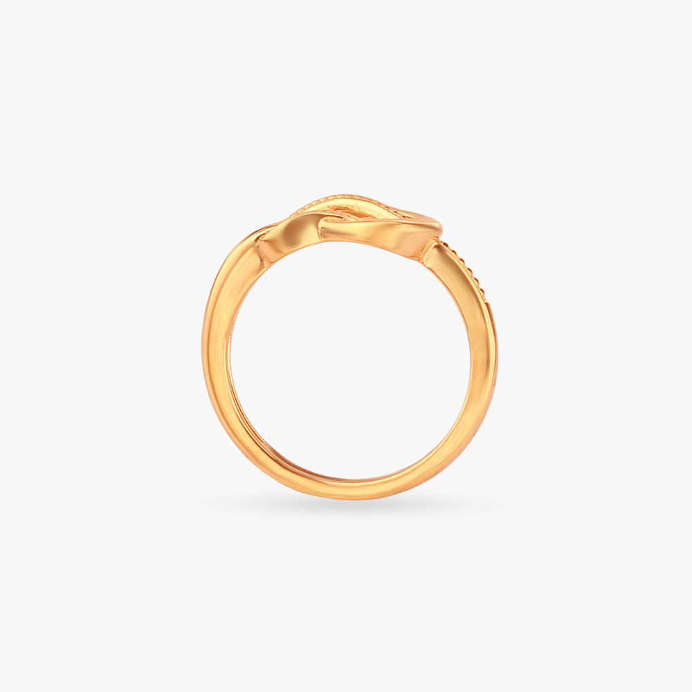Endless Knot Gold Ring,,hi-res image number null