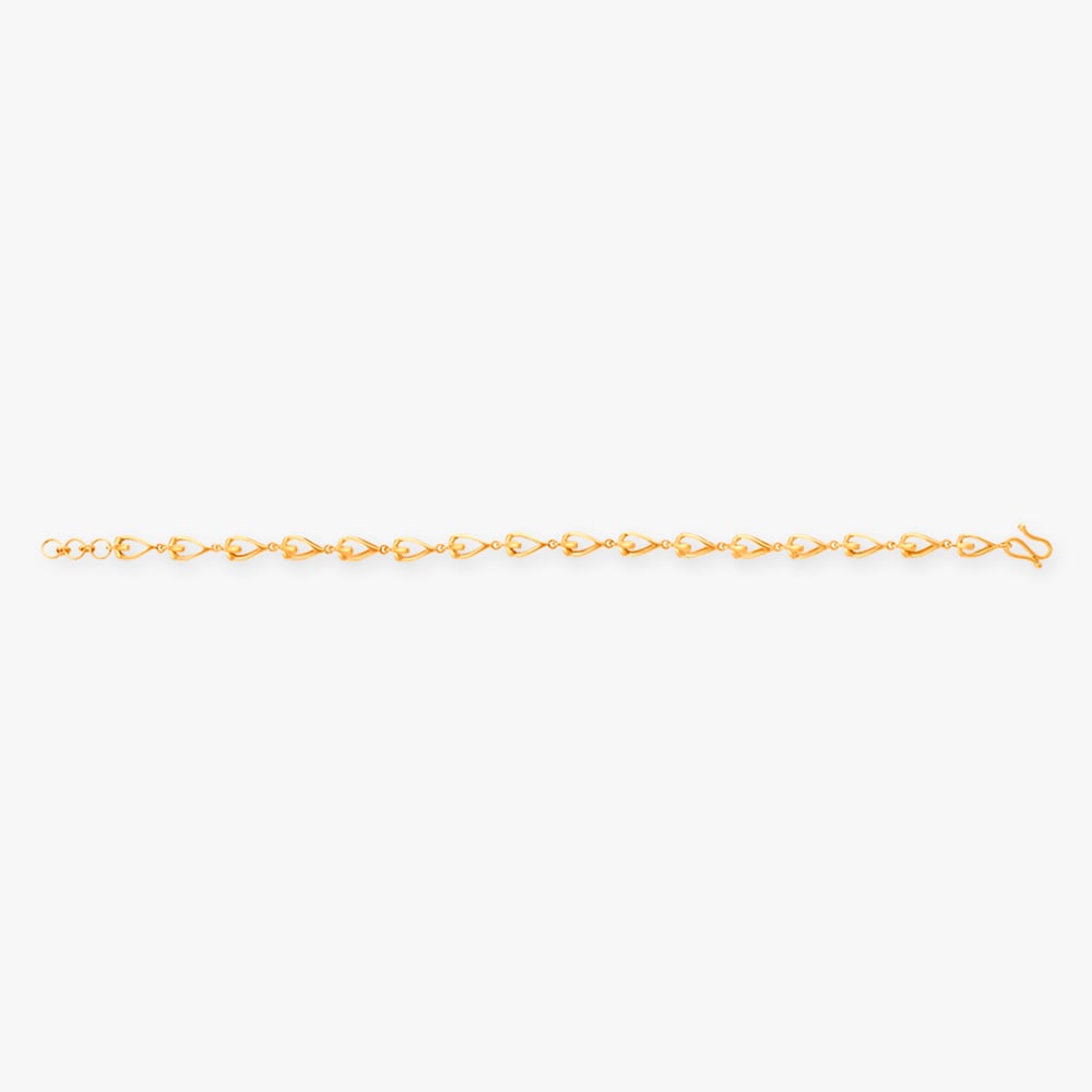 Teardrop Gold Bracelet,,hi-res image number null