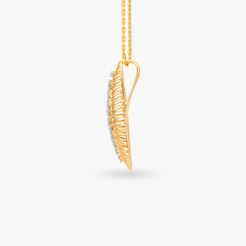 Leaflet Diamond Pendant,,hi-res image number null